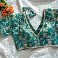 Brocade Cropped Blouse - many colors to choose from